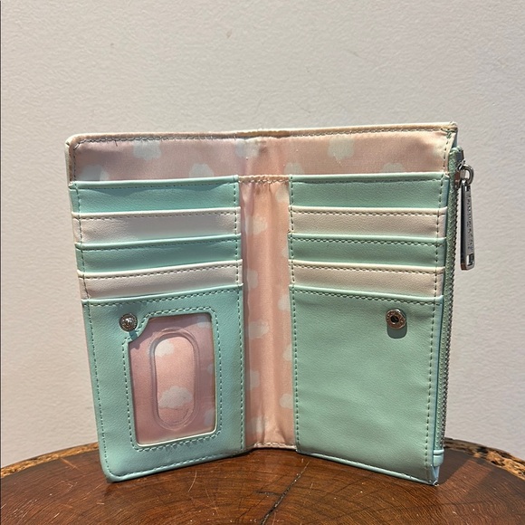 Hello Kitty ♥️ Pusheen loungefly Wallet Kawaii Sanrio zipper cards pocket - Picture 5 of 8